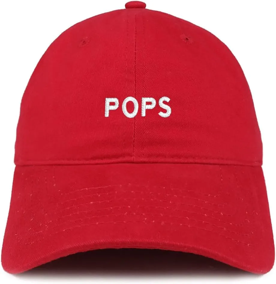 Trendy Apparel Shop Pops Embroidered Cap Premium Cotton Dad Hat