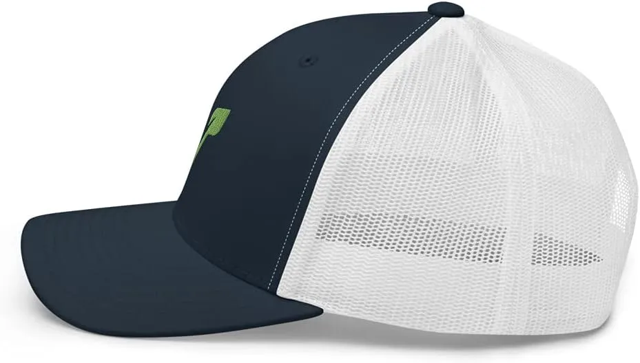 V for Vegan Veganism Embroidered Trucker Hat Cap Clothing Gift