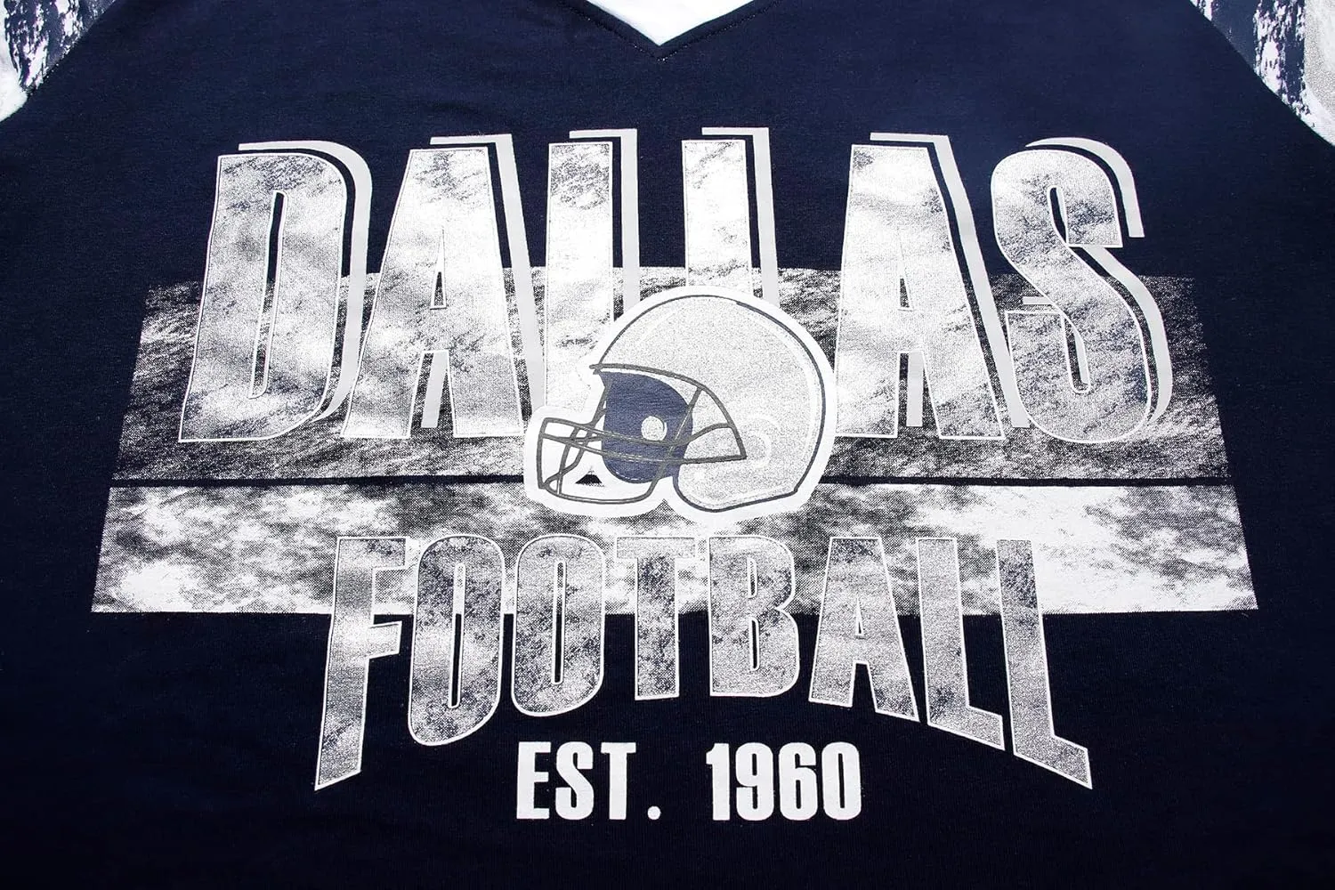 Womens Football Fans V Neck City Raglan T-Shirts