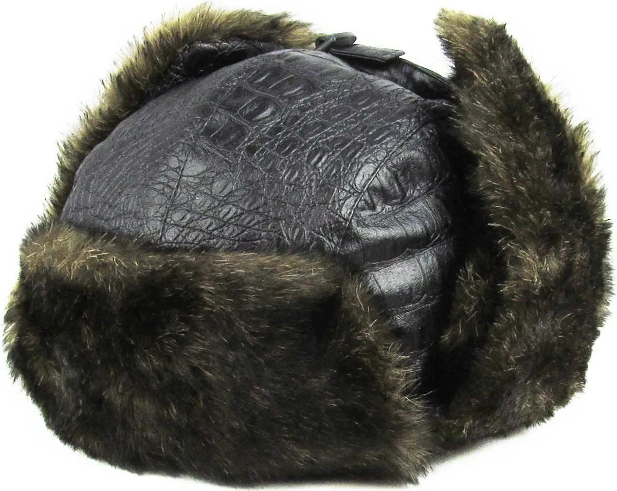 Wool Blend Aviator Trapper hat Trooper Ear Flaps Ushanka Eskimo Russian Warm Winter Cold
