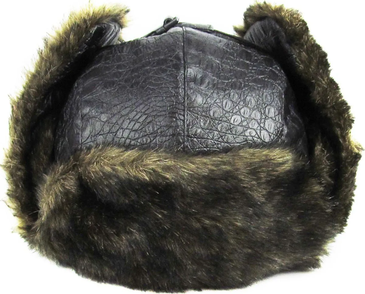 Wool Blend Aviator Trapper hat Trooper Ear Flaps Ushanka Eskimo Russian Warm Winter Cold