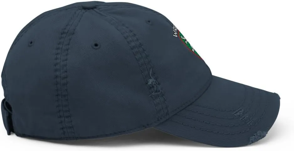Wrexham AFC Minimalist Dragon Design Embroidered Distressed Dad Hat Soccer Football Cap