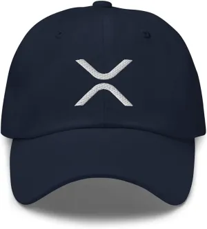 XRP Crypto Embroidered Dad hat Cryptocurrency Baseball Cap